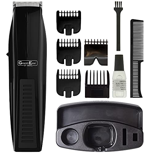 GroomEase by Wahl Performer Tondeuse à barbe et barbe pour homme, tondeuse à barbe pour homme, tondeuse à poils du visage pour homme, kit de soins de la barbe, rechargeable Cover
