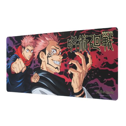 Alfombrilla de ratón XXL Jujutsu Kaisen - Alfombrilla de Escritorio (Mouse Pad) Protector Escritorio : Impermeable y Antideslizante (80X35 cm)