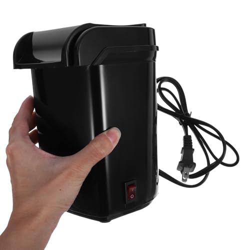 Image of [𝙇𝙞𝙢𝙞𝙩𝙚𝙙 𝙎𝙥𝙚𝙘𝙞𝙖𝙡 𝘿𝙚𝙖𝙡] Healthy Oil-Free Air Popcorn Machine Mini Black Popcorn Maker for Home Kitchen, Hot Air Technology, No Oil, Perfect for Quick & Healthy Family Popcorn