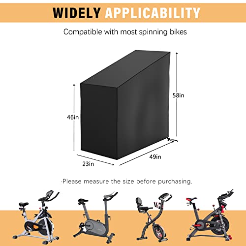 Funda para bicicleta estática impermeable vertical antipolvo interior exterior 3