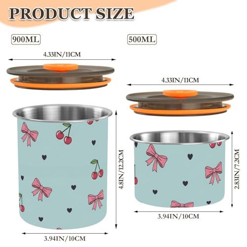 Contenedor Hermético para Café Acero Inoxidable 900ml miniatura 2