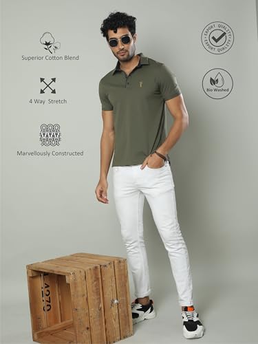 Image of STELLERS Men's Premium Softberry Pique Polo T-Shirt | Feather Touch Feel |Regular Fit| Odour Resistant| Anti-Static| Wrinkle Free | Quick Dry | Stretchable | Lightweight | Sweat-Proof