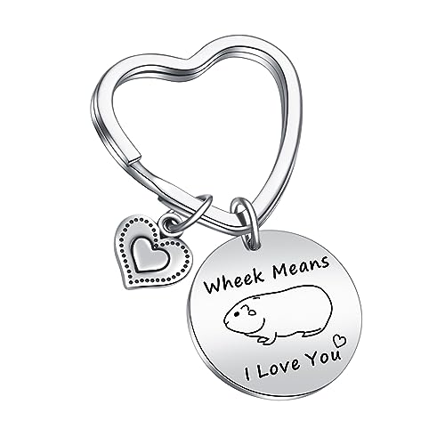 JIUSHUN Guinea Pig Keychain - Guinea Pig Lover, Mom Gift