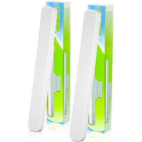 E-SHIDAI 2 Pack Under Cabinet Lights, 12inch Rechargeable Cabinet Lights Built-in 1200mah Battery,Wall Lights Solar Fence Lights, Motion Sensor Outdoor Lights Cover