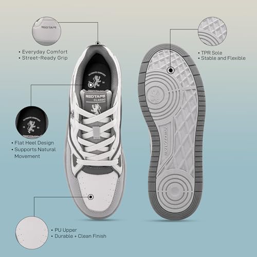 Image of Red Tape Men's Lifestyle Sneakers | Classic Streetwear Style