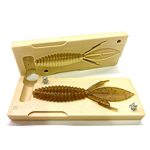 Smedioks Iscas de plástico macio premium, moldes de injeção, iscas de pesca, castor doce, 10 cm