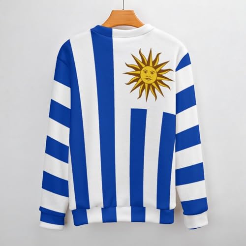 United Nations Flag Sweater Long Sleeve Crew Neck Knitted Casual Pullover Sweater4