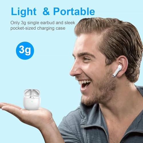 Image of iPhonee Headphones (1 Generation) H2 Chip |ENC Wireless Earbuds,High-Fidelity Sound, Spatial Audio, USB-C Charging |USB-C Charging Case,Easy Use for iPhone,Apple CompatibleE (1 Generation)
