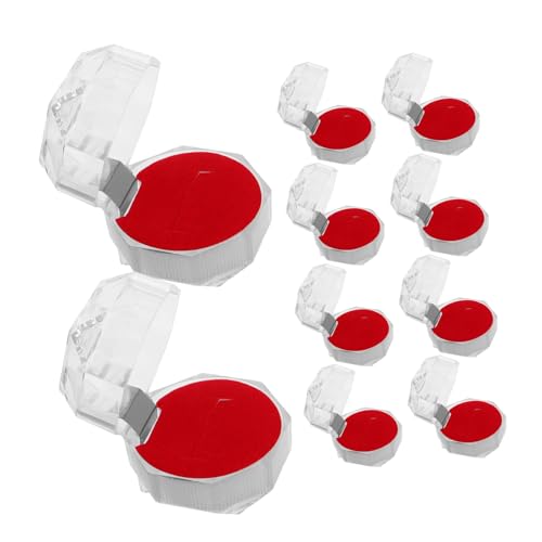 LIFKOME 20 pezzi Scatoline Trasparenti per Gioielli con Coperchio Organizer Piccolo per Anelli Orecchini Spille e Fiori Conservati Custodia Polvere