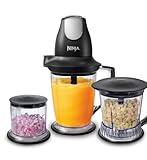 Ninja Blender/Food Processor with 450 Watt Base, 48oz Pitcher, 16oz Chopper Bowl, and 40oz Processor Bowl for Shakes, Smoothies, and Meal...
