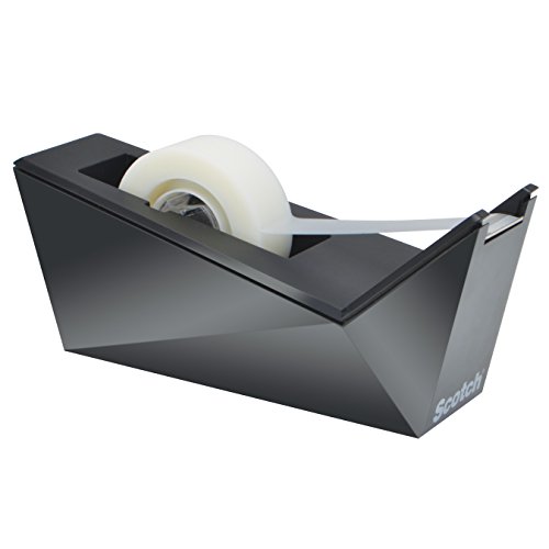 Scotch Desktop Tape Dispenser, Metallic Black, 1 In Core, 1 Dispenser (C17-Mb-0) #TOP15