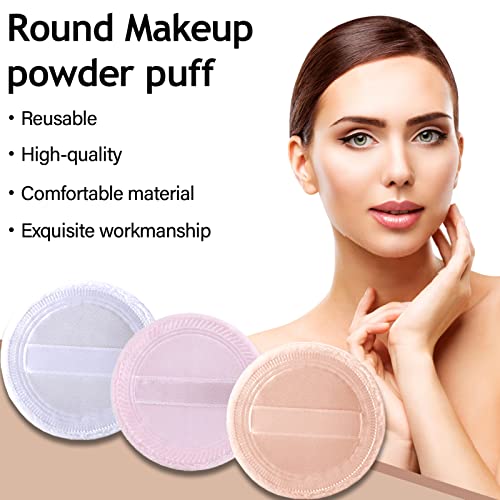 30Pcs Powder Puffs For Face Powder-Round Velour Makeup Pads For Pressed Powder-Makeup Puff For Loose Powder And Foundation,Wet Dry Face Exquisite Makeup Face Powder Puff Tool #TOP5