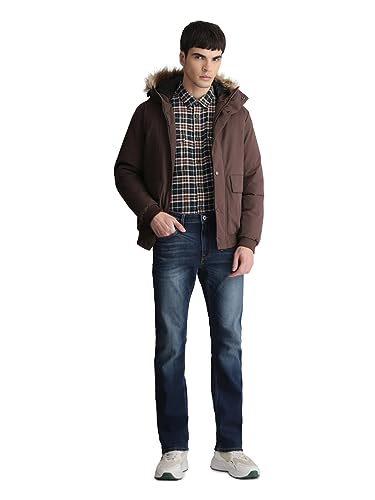 Image of JACK & JONES Men's Polyester Standard Length A-Line Coat