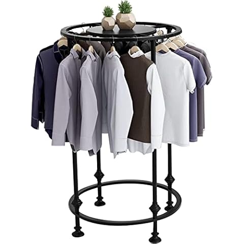 Round Clothing Rack, Commercial Clothing Hanging Rack, Retail Spiral Dress Rack, Floor Standing Stainless Steel Clothing Rack, For Bedrooms Hanging Apparel, Clothes Boutique Supplies Display, Laundry Cover
