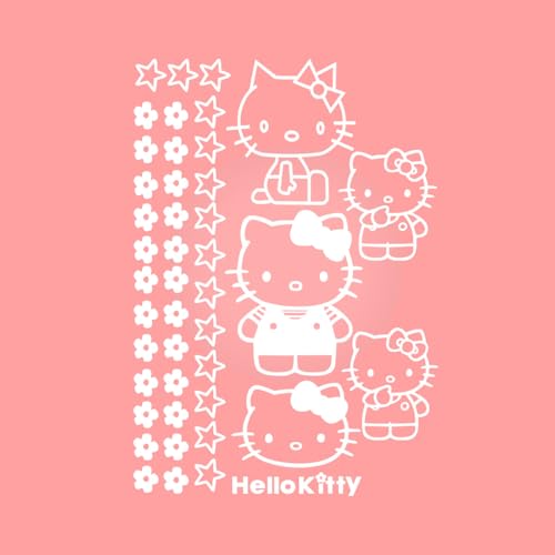 Imprinted Designs Autocollant Mural inspiré de Hello Kitty - 17,8 cm à 22,9 cm 7