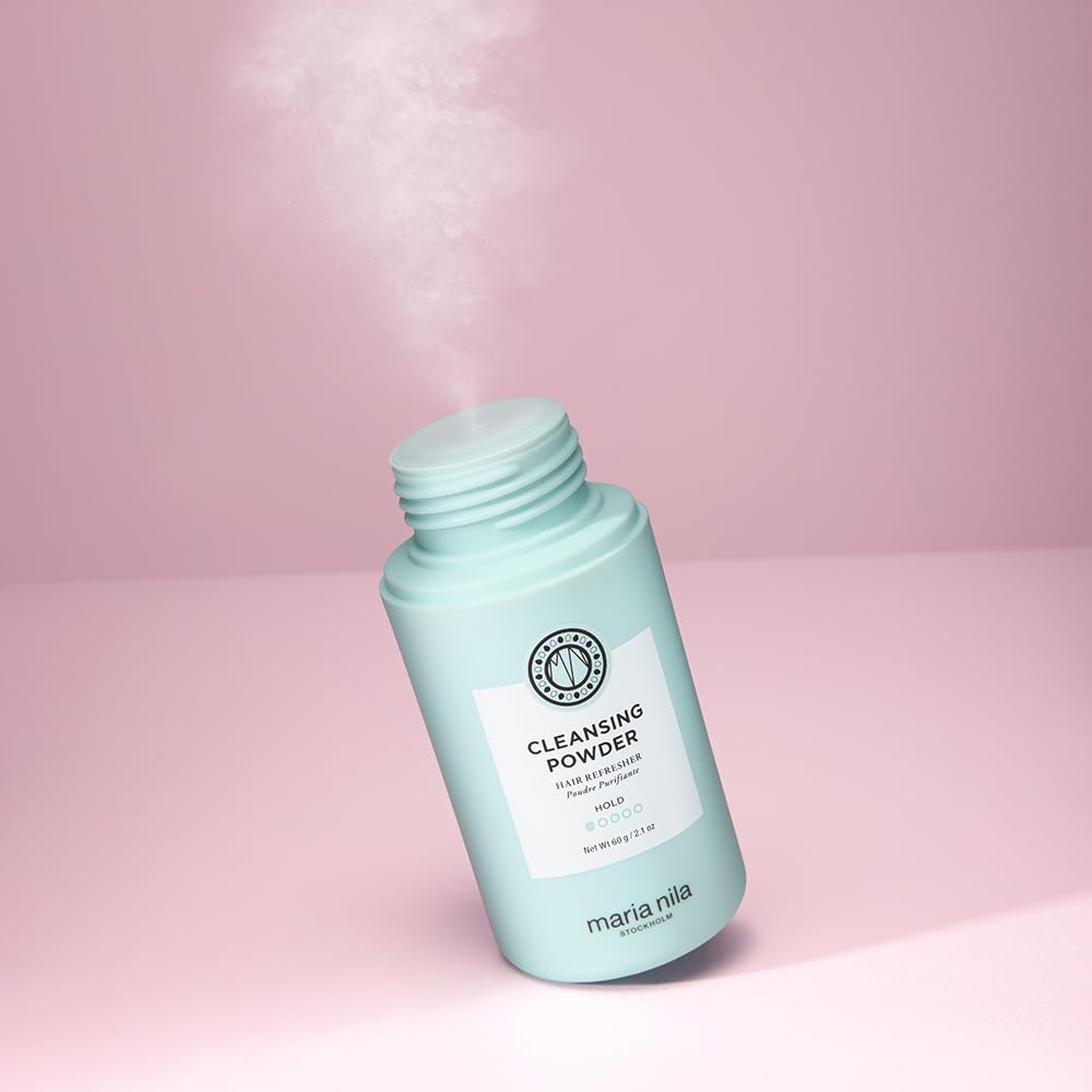 Maria Nila Cleansing Powder, Refresca el cabello y el cuero cabelludo, absorbe grasas, aceites y residuos de productos, 100% vegano y sin sulfatos ni parabenos