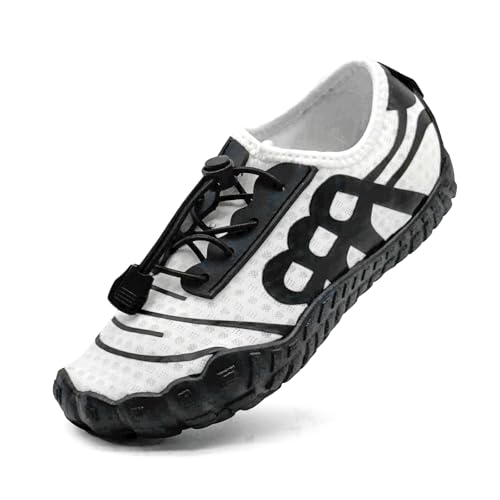 Kids Water Shoes Boys Girls Quick-Dry Beach Lightweight Toddler Barefoot Shoes Slip On Soft Walking Sneakers for Swim Beach Pool Black