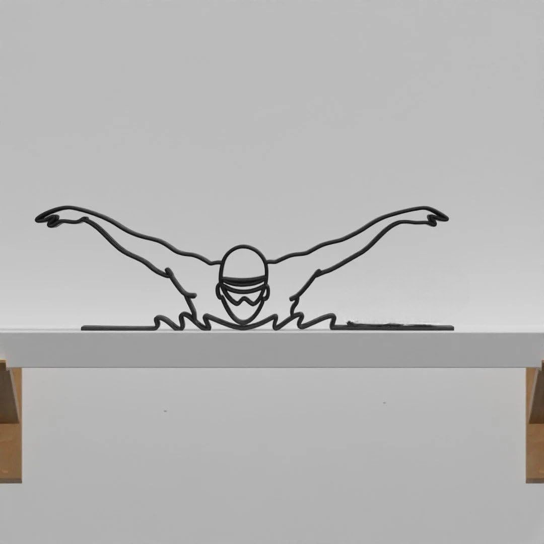 EROTNGO Ultimate Gift for Swimmers | Swim-Themed Shelf Décor | Professional Swimmer Sculpture-picture-10