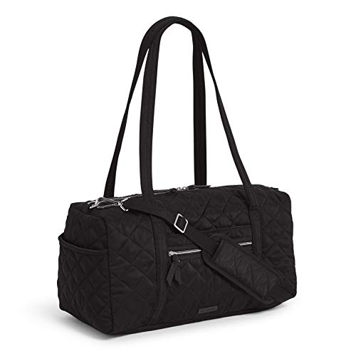 Vera Bradley Women's Performance Twill Small Travel Duffel Travel Bag, Black, One Size