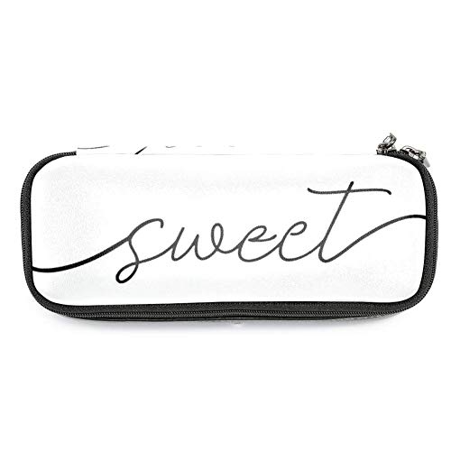 Preisvergleich Produktbild Personalisierbares farbiges Federmäppchen, Kapazität, Stifteetui, Doppelreißverschluss, Schreibwaren-Tasche, Kosmetiktasche mit Fächern für Mädchen, Jungen und Erwachsene