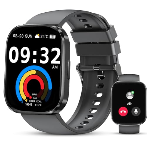 Vtkp Smartwatch Herren Damen,2025 Neue 2.1\" HD Touchscreen Fitnessuhr mit Telefonfunktion,110+ Sportmodi IP68 Wasserdicht Sportuhr mit Herzfrequenz Schlafmonitor Schrittzähler-Schwarz Vtkp Smartwatch Herren Damen,2025 Neue 2.1\" HD Touchscreen Fitnessuhr mit Telefonfunktion,110+ Sportmodi IP68 Wasserdicht Sportuhr mit Herzfrequenz Schlafmonitor Schrittzähler-Schwarz
