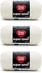 Red Heart Super Saver Aran, 3 Pack of 7oz/198g-Acrylic-#4 Medium-364 Yards, Knitting/Crochet