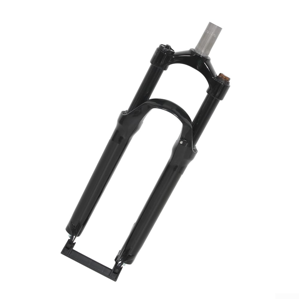 Horquilla delantera mecánica de aleación de aluminio para MTB con función de bloqueo, rebote ajustable y manejo sensible (66.0 cm gris)