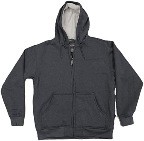 Moose Creek Men's Carbon Creek Hoodie with Berber Sherpa Lining (Large, Charcoal) Apparel