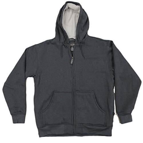 Moose Creek Men's Carbon Creek Hoodie With Berber Sherpa Lining (X-Large, Charcoal)