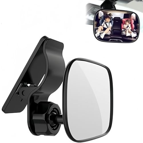 360° Adjustable Baby Car Mirror with Clip