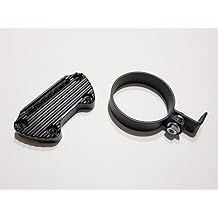 JBSporty to fit Hartley Sportster Iron 48 Roadster 72 Speedometer Relocation Kit w/Handlebar Clamp for Indicator Lights Bobber Ribbed Retro Style!