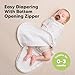 Baby Swaddle Sleep Sacks with Zipper - 3-Pack Swaddles for Newborns 0-3 Months, Infant, Baby Girls, Boys, Soft & Durable Newborn Sleep Sack, Easy Diaper Change Swaddling Blanket (Aspire, OS)