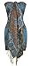 Peach Couture Elegant Double Layer Reversible Paisley Pashmina Shawl Wrap Teal Scarf