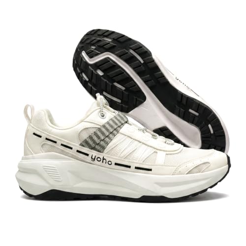 Image of YOHO Men's Sneakers Jipsi | Stylish, Comfortable, Anti Skid & Breathable | Walking, Jogging & Lace Up Casual Sport Shoes for Man /Gents
