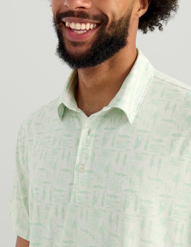 HUK Men's Pursuit Pattern, Performance Short Sleeve Polo Shirt3