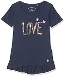  TOM TAILOR Kids Mädchen Placed Print T-Shirt, Blau (Black Iris 3800), 116 (Herstellergröße: 116/122)
