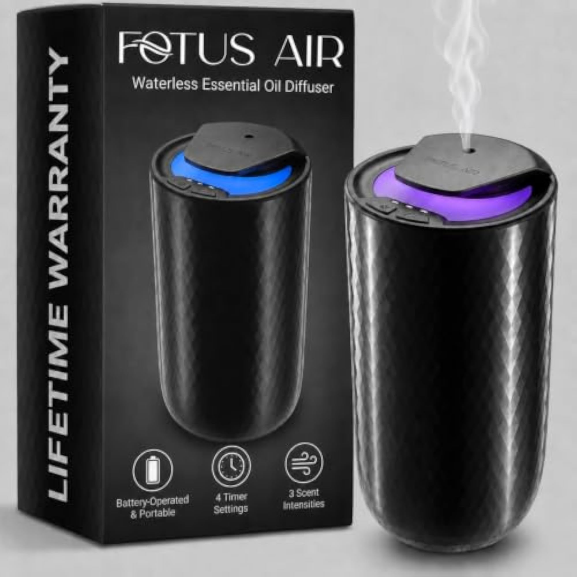 Waterless Essential Oil Diffuser, Portable Aromatherapy