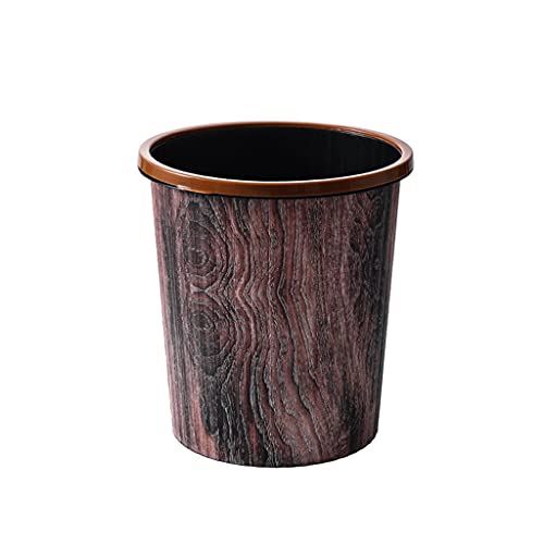 SDdPulse Contenedores de basura de reciclaje con bolsa de basura, cubos de reciclaje para cocina, hogar, color rojo, 8 litros, marrón, rojo, 8 L