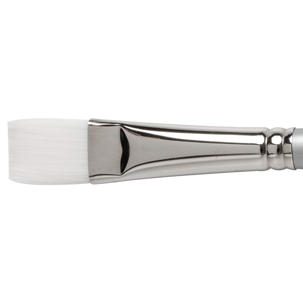 Pro Arte : Sterling Acrylix Long Handled - Short Flat Synthetic Acrylic / Oil Brush Series 201Sf Siz