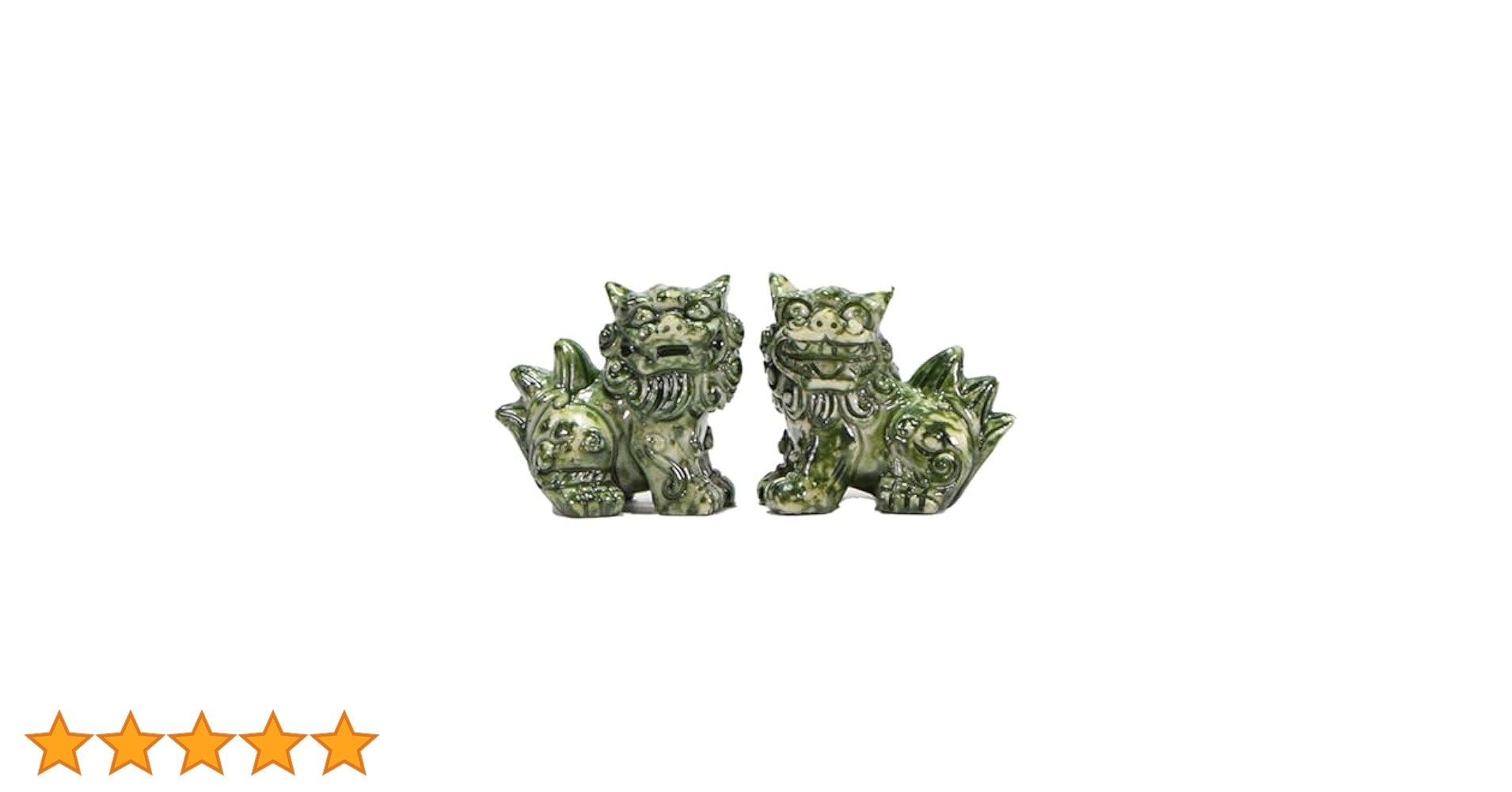 Amazon.co.jp: くば笠屋 シーサー ミニシーサー 獅子 陶器風