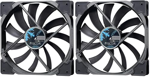 Ventilador Venturi HF 140 mm negro con optimización de flujo de aire y rodamiento FDB