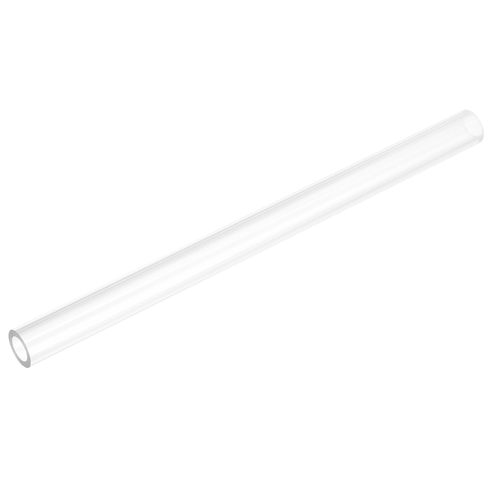 uxcell Rigid Round Clear Tubing 11mm(7/16") ID x 17mm(11/16") OD x 0.8Ft(250mm) Length Plastic Tube