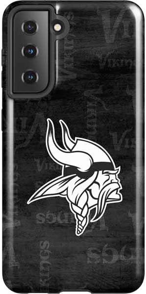 Skinit Pro Phone Case Compatible with Galaxy S21 5G - Officially Licensed NFL Minnesota Vikings Design