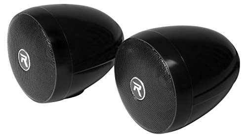 Rockville ROCKNRIDE 2) Rocknride 3 Inch Powered Bluetooth Metal Motorcycle Handlebar Speakers thumb #1