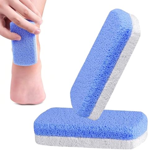 Glass Pumice Stone for Feet – Callus Remover & Foot Scrubber for Cracked Heels & Dead Skin, Reusable Exfoliating Tool for Smooth Feet, Shower Safe Foot File for Home Pedicure & Spa Use