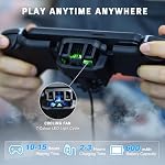 Joso Contrôleur de téléphone pour iPhone/Android avec refroidisseur, joystick de jeu mobile avec RGB Ventilateur de refroidissement, boutons de dos programmables / fonction Turbo, jouer à l'appel de Duty Mobile, Genshin Impact, Jeux MFi Arcade