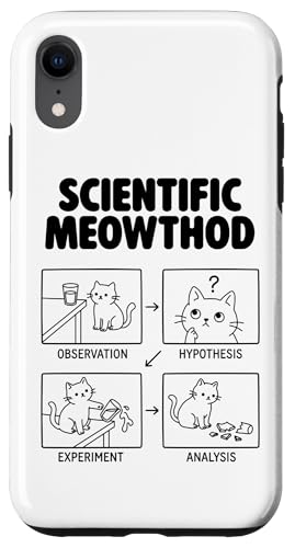 Scientific Meowthod �ʔ��L �Ȋw ���w ����� STEM �L �X�}�z�P�[�X iPhone XR �p