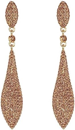 EVER FAITH Austrian Crystal Wedding Prom Jewelry Double Waterdrop...