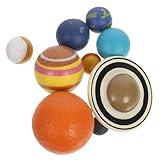Gogogmee Modelo Planetario Cosmológico de 9 Piezas, Juguete Educativo de Plástico Duradero, Modelo Didáctico del Sistema Solar Planetas Realistas para Aprendizaje y Decoración