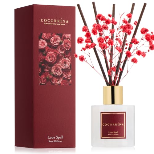 Image of COCORRINA Reed Diffuser - Love Spell 3.38 fl oz Reed Diffuser for Bedroom Bathroom Home Decor